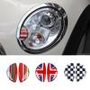 2 шт., декоративные наклейки на насадку для фар Mini Cooper S One Clubman R55 R56 R57 R58 R59 Countryman R60, автомобиль