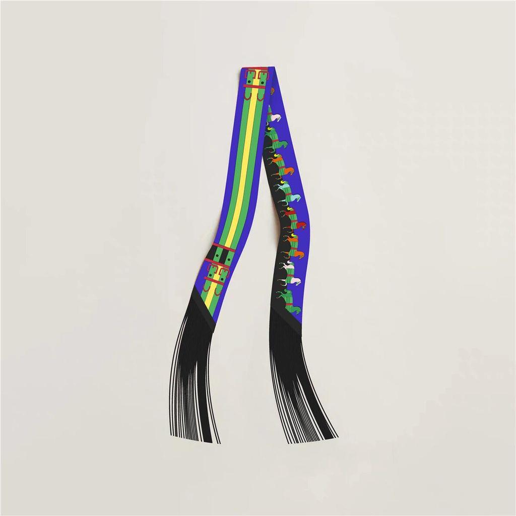 Женский твиловый шелковый галстук-лента в корейском стиле: Универсальный аксессуар-шарф и сумка