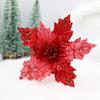 Artificial Christmas Flowers Colorful Christmas Tree Pendant Poinsettia Fake Flower  New Year