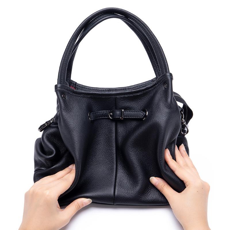 Сумка Niche Soft Leather Handbag Fashion Сумка-тоут через одно плечо подмышкой Универсальная вместительная сумка через плечо
