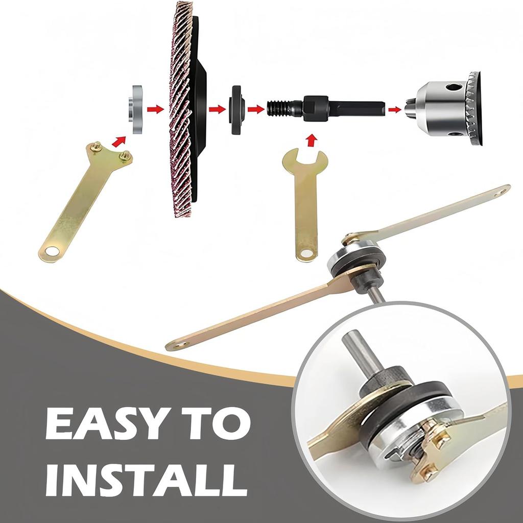 Drill to Angle Grinder Converter Connector Rod Power Tool Conversion Accessories Kit
