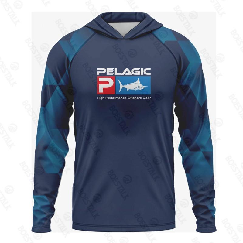 Long Sleeve Hooded Fishing Shirt UPF 50 Sun Protection Quick Dry Outdoor Gear