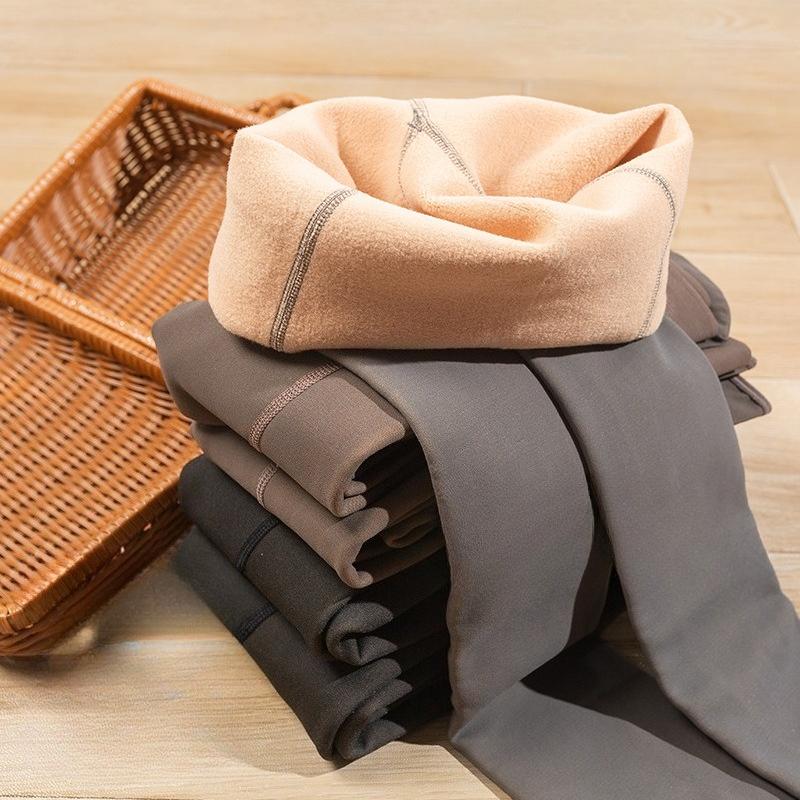 Женские серые колготки-леггинсы из плотного полупрозрачного материала телесного цвета для осени-зимы