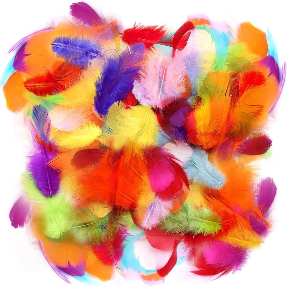 50PCS 12-18cm Swan Feather Plume Dream Catcher Feathers Wedding Party Handicraft Accessories