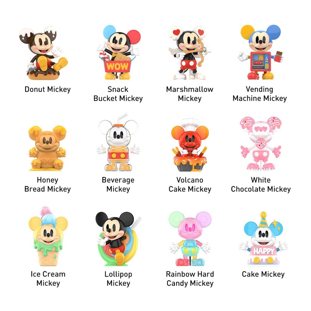 POP MART DISNEY Mickey Childhood of Boundless Imagination Series [Assorted Box of 12] Pop Mart Gachapon Blind Box Figures, Plastic Models, Premium
