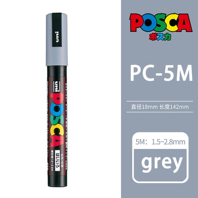 Маркер-краска Uni POSCA, 39 цветов PC-5M/44 PC-3M/36 PC-1M, Акриловые маркеры для рисования по камню, граффити, Художественные принадлежности