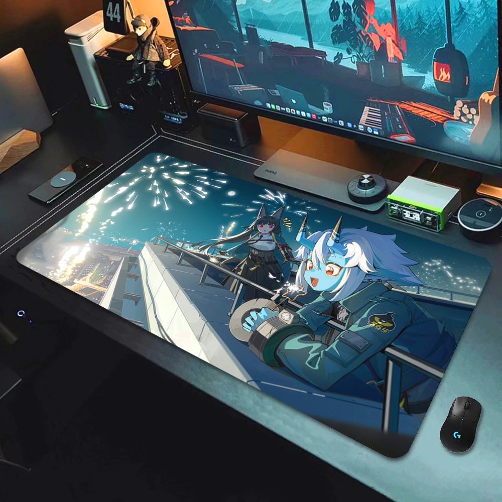 Zenless Zone Zero Эллен Джо Коврик для мыши HD Печать Компьютерные Игроки Заблокированный Край Нескользящий Коврик для Мыши XXL 90x40см Клавиатура ПК Настольный коврик