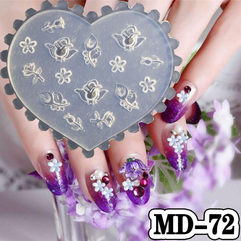 DIY 3D силиконовая форма для декоративного дизайна нейл-арта Инструменты для создания нейл-арта Форма