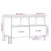 VidaXL TV Stand Concrete Grey 80x36x50 Cm Engineered Wood 828976