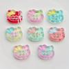 Jelly Printed Cat Buckles DIY Sewing Kit Clothing Craftsmanship Decorative Cute Resin Buttons