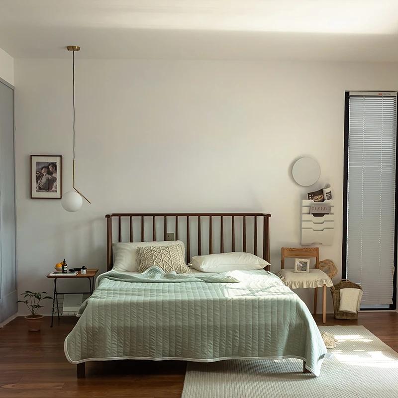 Летнее вязаное хлопковое одеяло - 100% хлопок Тяньчжу, охлаждающее одеяло для сна нагишом и под кондиционером (Дышащий и легкий)