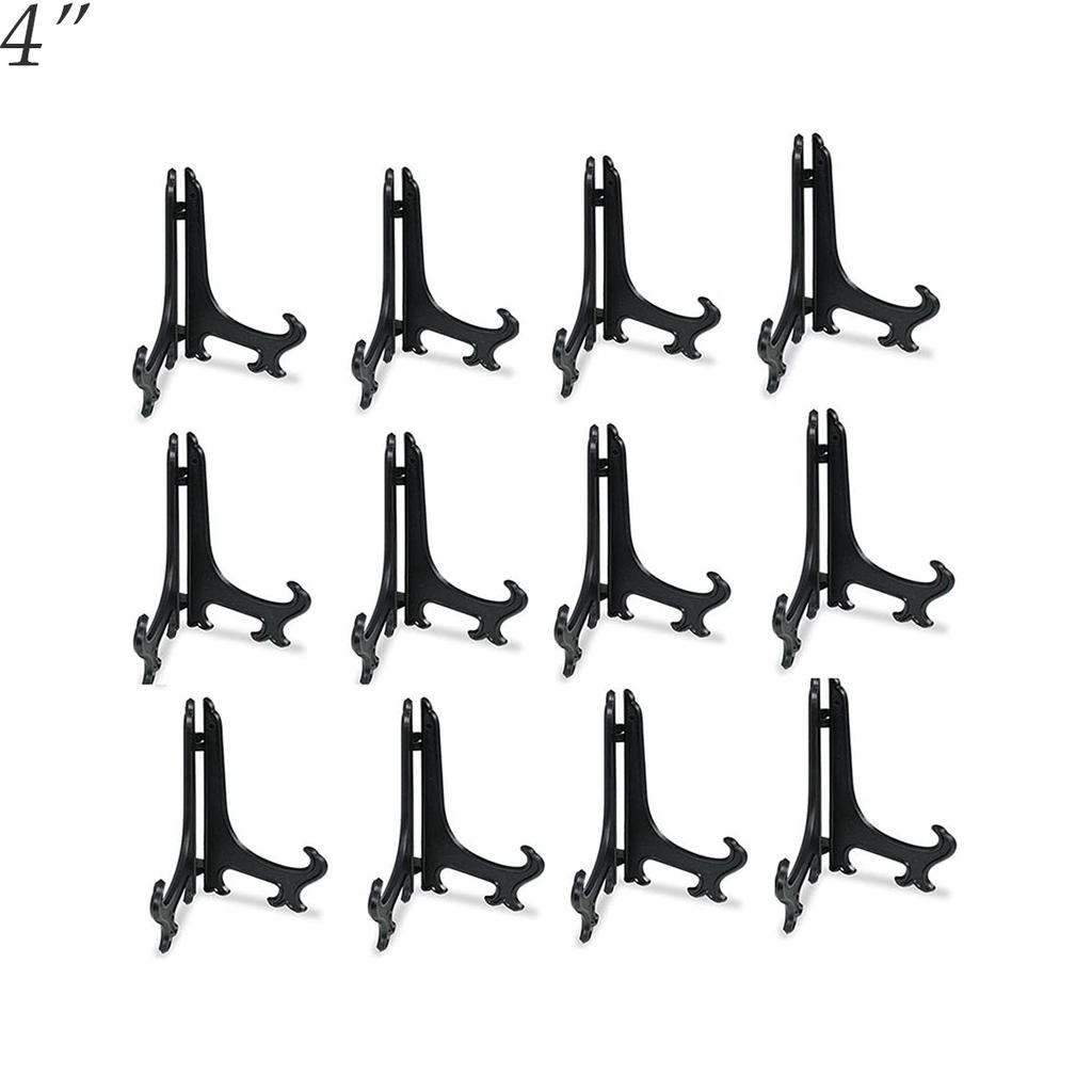 Kitchen Plastic Black Easels Dishes Plate Holder Display Stand Picture Frame Stand