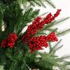 10pcs Red Berry Branches, Premium Microfiber Faux Fruit Sprays for DIY Crafts,Christmas Tree, Home Decor, New Year'S Festivities