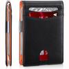 Slim Wallet for Men-Leather Money Clip Mens Wallets-RFID Blocking Front Pocket Bifold Credit Card Holder