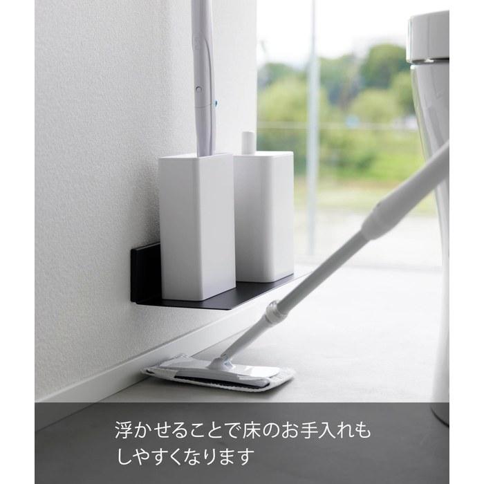 Yamazaki Tower Toilet Shelf Black, W30 x D13 x H6.5cm