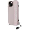 Karl Lagerfeld KLHCP15SPSAKDGCP iPhone 15 / 14 / 13 6.1" pink/pink hardcase Saffiano Rhinestones & Charm