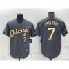 Chicago White Sox 7 Anderson Elite Fan Baseball Jersey Unisex Cotton Blend Performance Sport Shirt