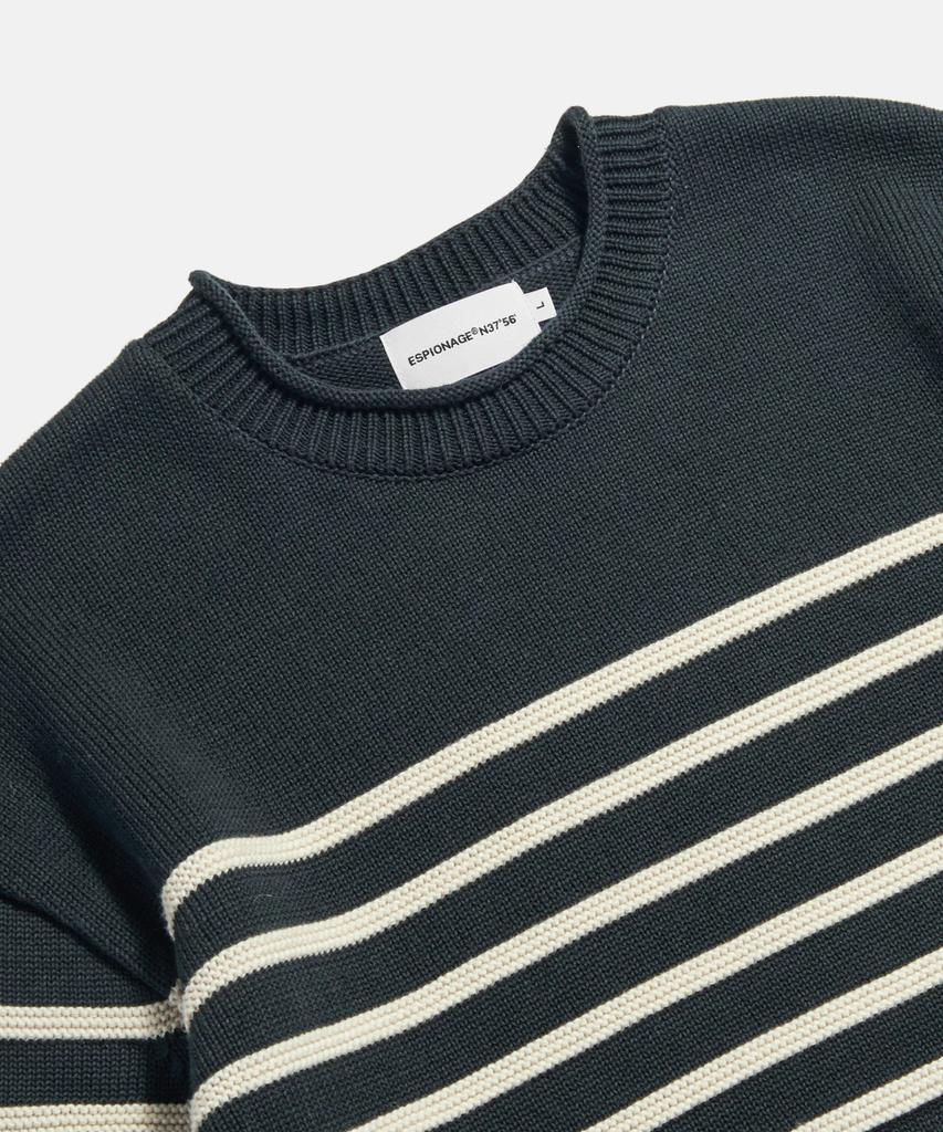 ESPIONAGE Mariniere Knit Sweater Ivory Stripe