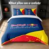 Red Bull Racing Design Bed Bedding Set 1 Duvet Cover + 2 Pillowcases Soft Breathable Household Bed Linens