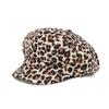 Y2K Leopard Print Octagonal Hat Spot Peaked Cap Cute Women Beret  Ladies