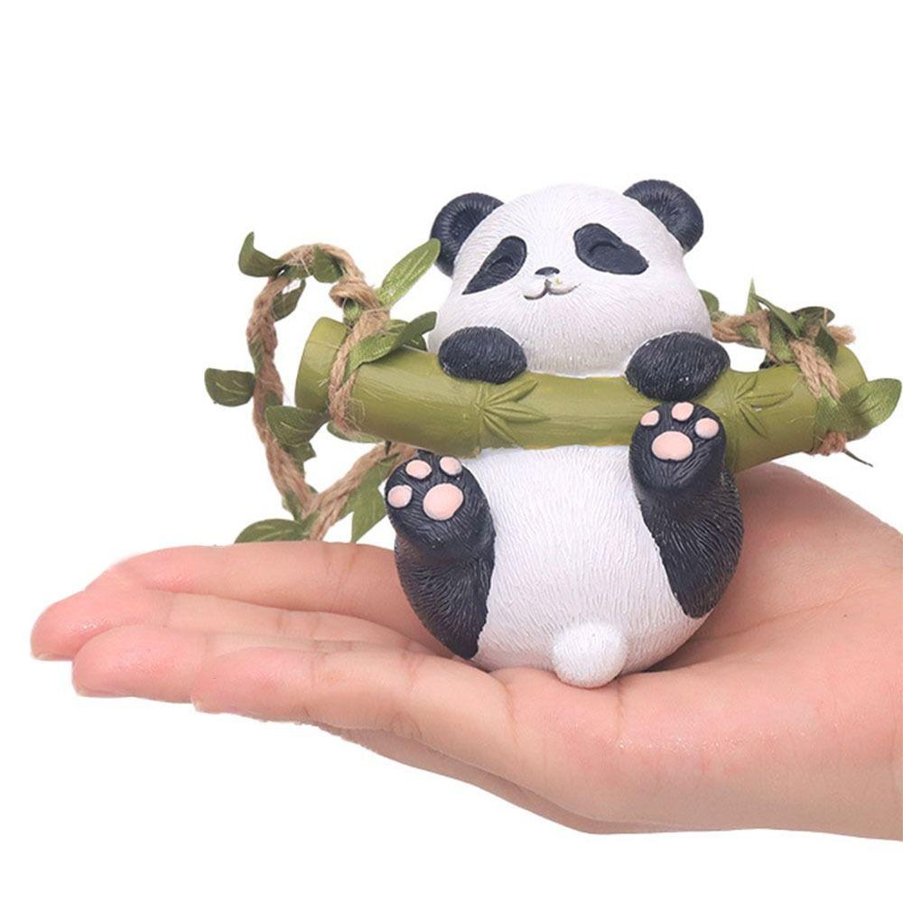 Мультяшная панда, лазающая по дереву во дворе, креативное украшение для балкона и улицы