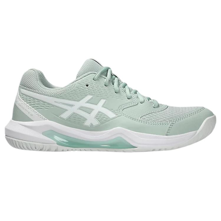 Asics Gel Dedicate 8 Low Top Tennis Shoes Women's Light Green Sneakers 1042A237-300