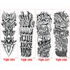 Татуировка с большим рукавом, розой, часами, глазом, водостойкая временная татуировка, наклейка, Лев, Король волков, боди-арт, полная поддельная татуировка для женщин и мужчин