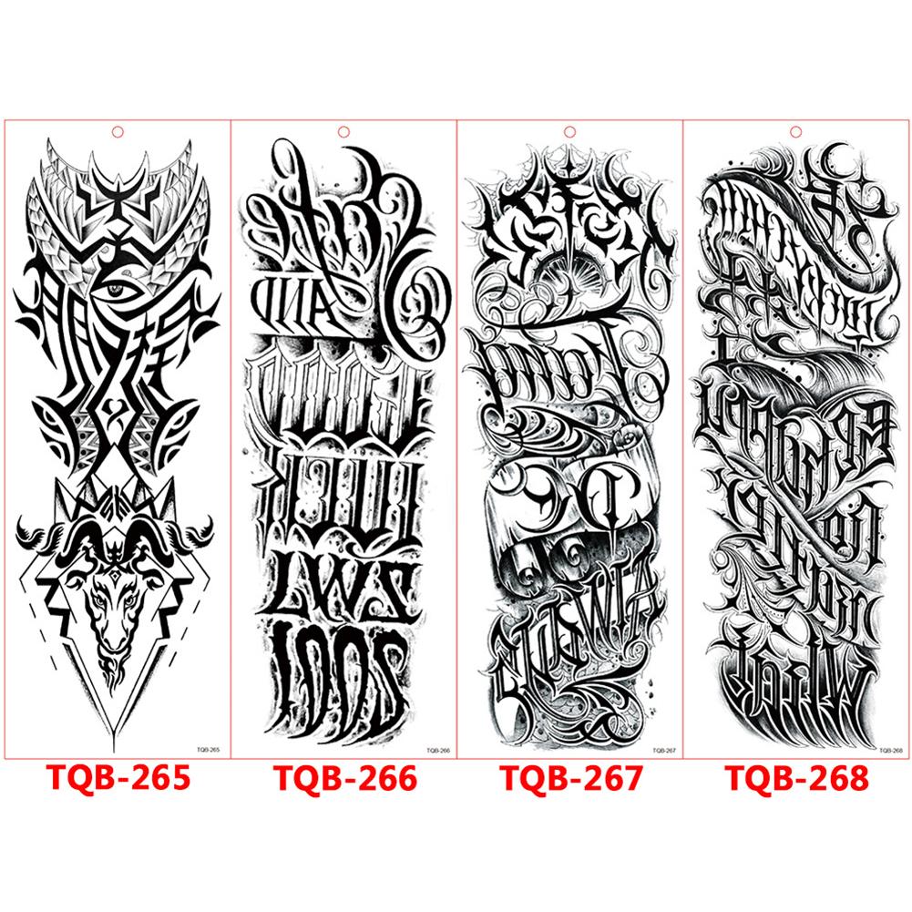 Татуировка с большим рукавом, розой, часами, глазом, водостойкая временная татуировка, наклейка, Лев, Король волков, боди-арт, полная поддельная татуировка для женщин и мужчин