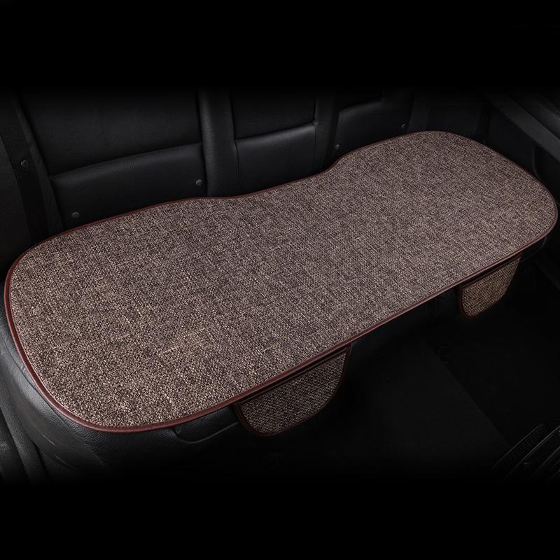 Чехол на подушку сиденья автомобиля, всесезонный, универсальный, льняной, противоскользящий, дышащий, внутренняя подушка для мужчин и женщин, передняя и задняя подушка для спинки сиденья автомобиля