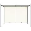 Adjustable Roof Pergola Cream White 3x3 m Steel