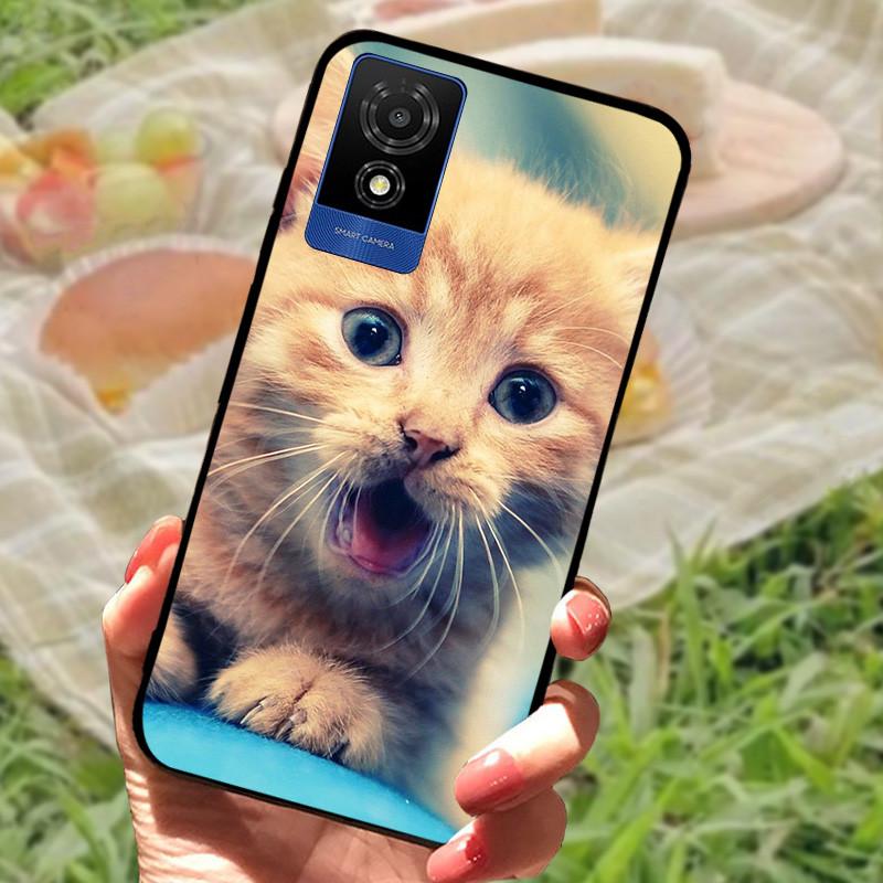 For TCL 501 Case Cover For TCL501 Silicone Soft Marble Black Bumper Funda Coque for TCL 501 T433D Full Protective 2024