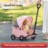 Pet and Baby Stroller Playhouse: Small Trolley Handcart for Cat, Dog, and Child Outings