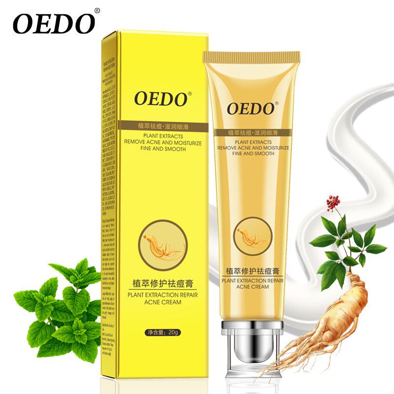 20g Plant Extraction Repair Acne Cream Ginseng Scutellariae Extract Face Care Acne Treatment Skin Care Facial Cream Whitening