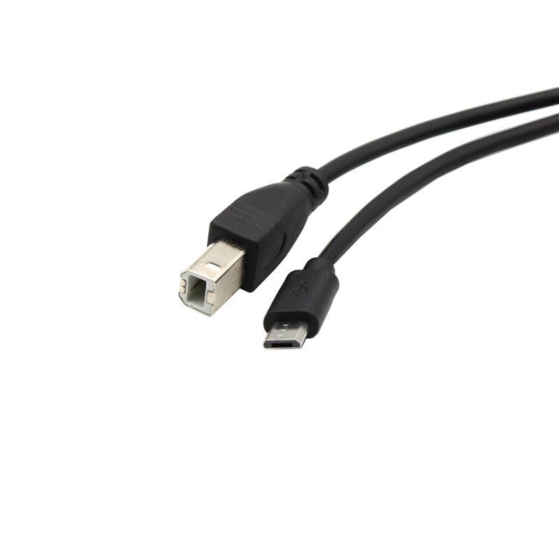 2-в-1 USB-C/Micro USB кабель для принтера и электропианино для Android