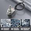 Toggle Switch 2 Pin ON/Off Rocker Toggle Switch 6A/125V 3A/250V for Auto Car Marine Boat