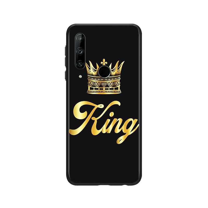 King Queen Couples для Huawei Honor 30 20 10 9S 9A 9C 9X 8X MAX 10 9 Lite 8A 7C 7A Pro силиконовый мягкий черный чехол для телефона