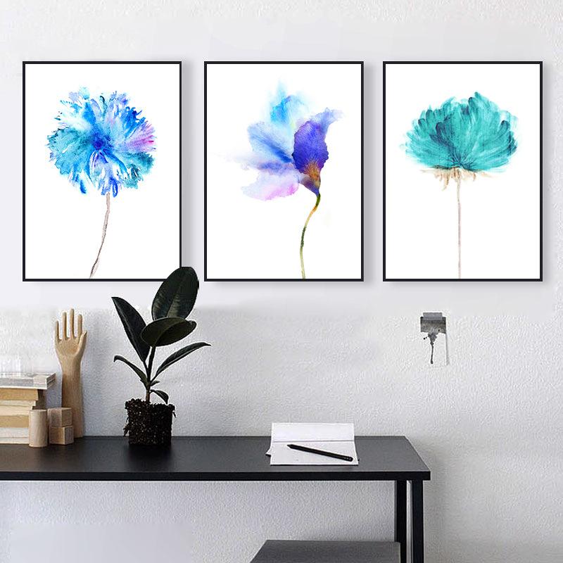 Винтажный минималистичный розовый цветок орхидеи, печать плакатов, настенная картина для гостиной, картина на холсте, домашний декор, без рамки