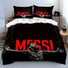 Red "Messi" text, portrait. Bedding sets Duvet cover sets Duvet covers Pillowcases(1 * Duvet Cover 2 * Pillowcases, without duvet insert)