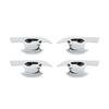 Cars Accessories Door Handle Cover  For Toyota RAV4 - Carbon Fiber Silver Car Decoration Styling Upgrade Modify A Car