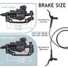 BUCKLOS Bike Hydraulic Brakes Set 160mm Bicycle Disc Brake Set Aluminum Alloy Road Mountain Bike Hydraulic Disc Brake Kit