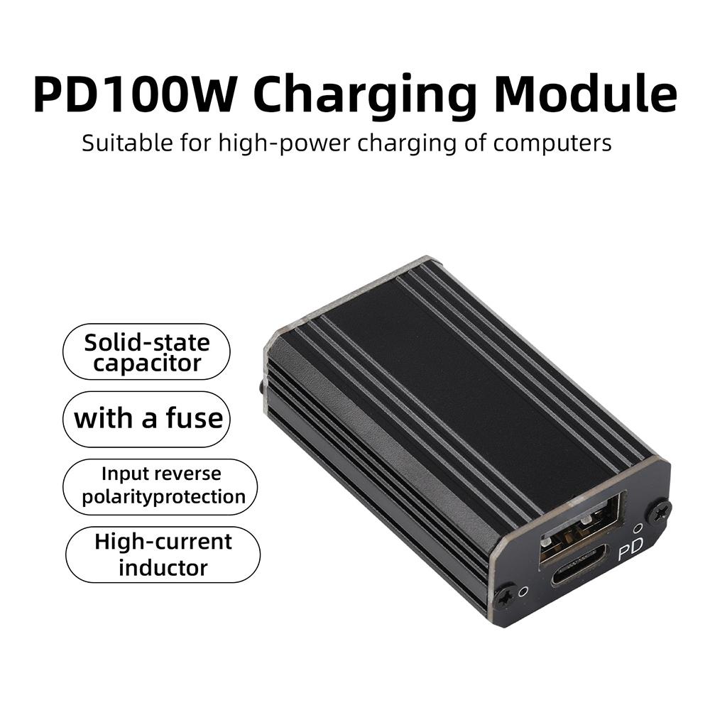 PD100W QC4.0/3.0/2.0 USB A Type-C PC Quick Charge Adapter DC 9V-24V Step Down Module Support PPS SCP FCP