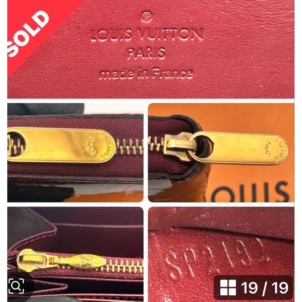 Used Louis Vuitton Zippy Wallet, Vernis Monogram, Good Condition