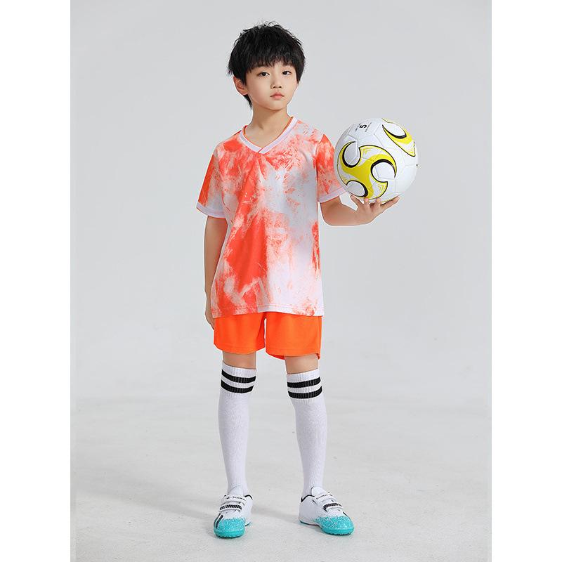 Children'S Football Jersey Set Summer Boys' Badminton Jersey Quick-Drying Primary School Students' Sports Competition Training Clothing