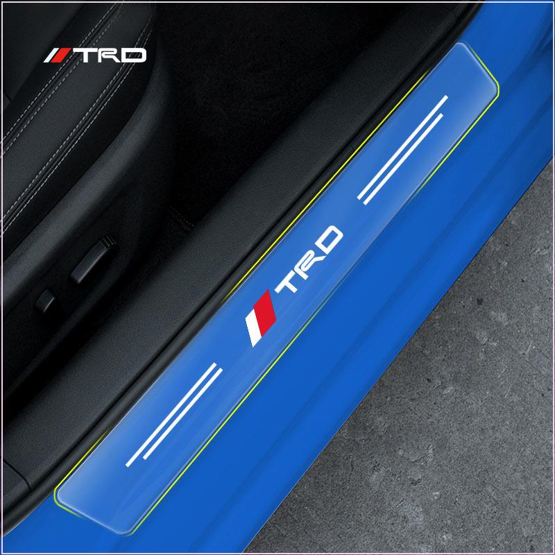 Car Threshold Sticker Scratch Resistant Transparent Film Protector for Toyota Rav4 Camry Prius TRD Venza GR Prado Aqua Hilux