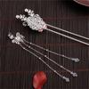 Модные аксессуары для волос в старинном стиле ханьфу, цветочные палочки для волос, пластина, вилка для волос, кисточка, шпилька для волос