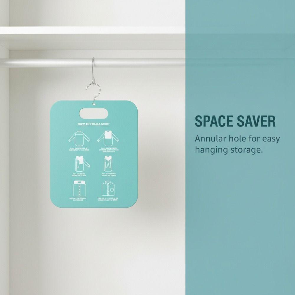 Portable Quick-Fold Clothes Board Easy to Use Shirt Folding Board Laundry Fold Board Household Use