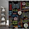Классная занавеска для душа с консольной игрой, Декоративная занавеска для душа для ванной, Водонепроницаемая занавеска для душа с крючками