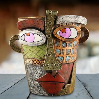 Антикварный абстрактный суккулентный горшок уникальный прочный садовый инвентарь праздничный подарок