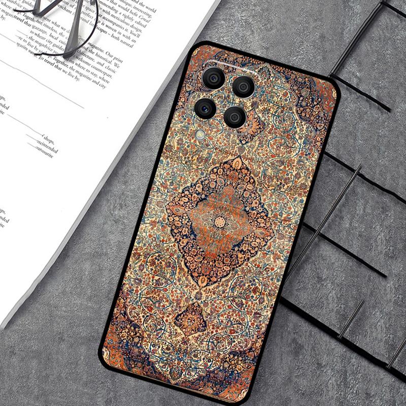Чехол в стиле персидского ковра с цветочным узором для Samsung Galaxy M55 M31 M13 M11 M12 M14 M15 M06 M16 M36 M56 M53 M32 M52 M35 M34 M54