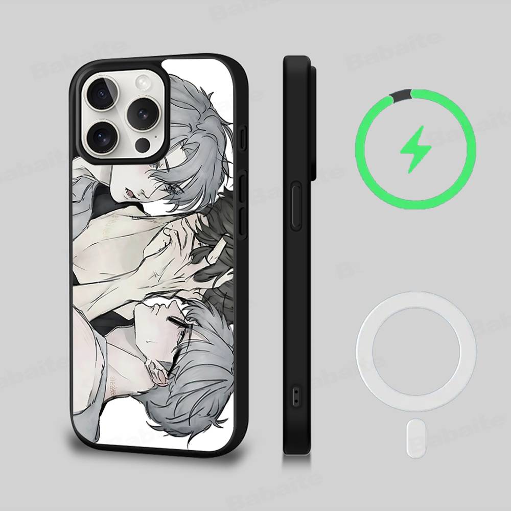 Чехол для телефона с магнитами и беспроводной зарядкой Nerd Project bl Anime для iPhone 17 16 15 14 Plus 13 12 11 Pro Max